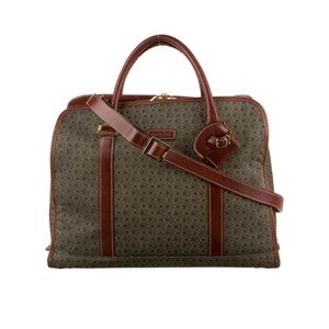 Vintage Hartmann Luggage: Cognac Diamond Wings Collection Travel Bag